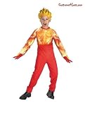  : Fantastic Four 4 Human Torch Costume Child 7-8
