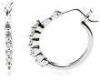 14k White or Yellow Gold Diamond Hoop Earrings (1/4 cttw, H-I Color, I2 Clarity)