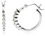 14k White Gold Diamond Hoop Earrings (1/4 cttw, H-I Color, I2 Clarity)
