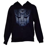 Apparel : Transformers Autobot Logo Zip Front Hooded Sweatshirt