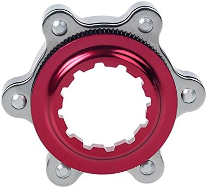 BikeLee Mountain Bike Centrallock to 6-Bolt Rotor Adapter(Red)