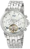 Burgmeister Imperia BM141-111 Damen Automatik Uhr Edelstahl weiß offene Unruh Datum/Tag/Monat Diamanten