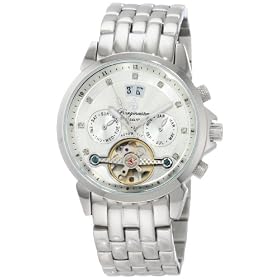 Burgmeister Ladies Imperia Automatic Analogue Wrist Watch BM141-111 With Stainless Steel Balance-Wheel White Dial