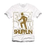 Everyday Im Shufflin - LMFAO - Party Rock Anthem - Mens White & Gold T-Shirt - All Sizes