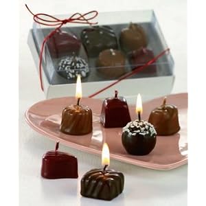Box of Chocolate Candy BIRTHDAY Cake Candles GIFT  SET 6