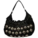 mala-bags - Black hobo bag with charm detail