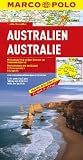 Produkt-Bild: Marco Polo Kontinentalkarte Australien 1 : 4 000 000: Mit landschaftlich sch&ouml;nen Strecken und Sehensw&uuml;rdigkeiten. &Uuml;bersichtskarte zum Ausklappen, Entfernungstabelle, Ortsregister