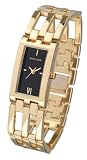 Pierre Cardin Ladies Gold Coloured Bracelet Black Dial Watch