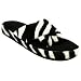 Beech Comfys, White Zebra - Yoga Toe Sandals - XL (10 - 11.5)