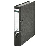 Produkt-Bild: Leitz 10505095 Ordner Standard 180&deg;, mit Schlitzen, A4, schmal, schwarz