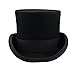 Ztl 100% Wool Victorian Mad Hatter Top Hat Vivi Magic Hat Performing Cap