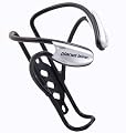 Planet Bike Button Bicycle Waterbottle Cage (Gloss Black with Silver Button)
