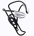 Planet Bike Button Bicycle Waterbottle Cage (Gloss Black with Silver Button)
