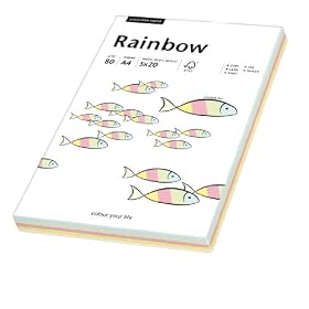 Papyrus Rainbow A 4 80 g Pastell Mix 5x 20 Blatt