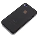 Rix iPhone4/4S対応 薄型ポリカーボネイトケース スモークブラック RX-IP4SLM01BK