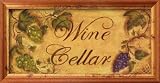 Wine Cellar Subject Framed Art Poster Print by Grace Pullen, 21x11