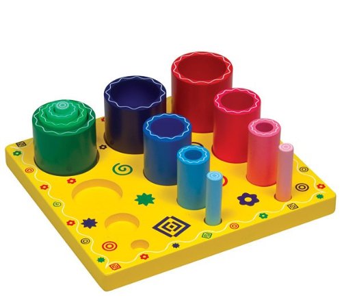 Guidecraft Nesting Sort and Stack - Cylinders Guidecraft Nesting Sort and Stack - Cylinders