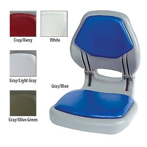 Ergo-Angler Seat With Solid Color Cushions by