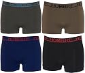 4 er Pack Herrenboxer-Retroshorts von Hombre, Microfaser mit 8% Elasthan, Serie 2