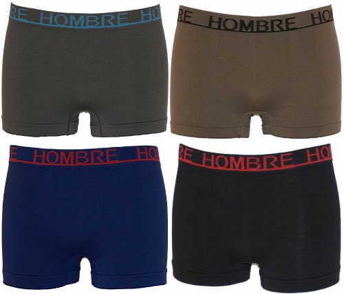 4 er Pack Herrenboxer-Retroshorts von Hombre, Microfaser mit 8% Elasthan, Serie 2