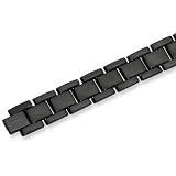 Chisel Black Plated Stainless Steel Bracelet - 8.5 Inches