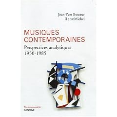 Musiques contemporaines : Perspectives analytiques (1950-1985)