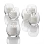 Set of 12 Clear Petite Hurricane Votive Holders