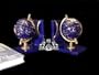 4.3" Blue Lapis Gemstone Bookends