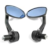 Motorcycle Rear View Bar End Mirror Universal Fit 7/8