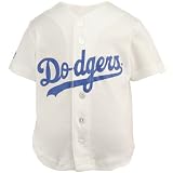 Majestic L.A. Dodgers Toddler White Baseball Jersey