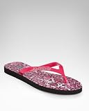 bebe Leopard Flip Flop