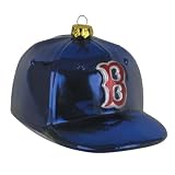 Boston Red Sox MLB Glass Baseball Cap Ornament (4")