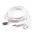 Auto AUX - USB Kabel f�r Apple iPhone / iPod 3,5mm Klinke von kwmobile - geeignet f�r ALLE iPhonemodelle!