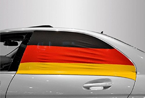 Soccar Auto Fensterflagge 2er-Set Deutschland Fanartikel EM ~~~~~ schneller Versand innerhalb 24 Stunden ~~~~~