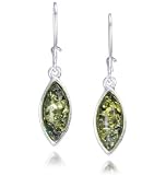 Sterling Silver Green Amber Earrings Green Amber Marquise Earrings 415tUlNmf8L. SL160 Sterling Silver Green Amber Earrings Green Amber Marquise Earrings
