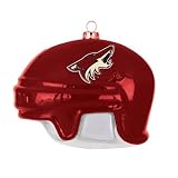 Phoenix Coyotes NHL Glass Hockey Helmet Ornament (3)"