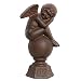 LANDHAUS DEKO-FIGUR ENGEL AUF KUGEL GUSSEISEN 23CM