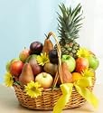 Funeral Flowers by 1800Flowers.com - Plants by 1800Flowers - Deluxe All Fruit Basket for Sympathy - Medium