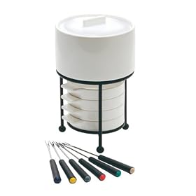 Kitchen Craft Deluxe Chocolate Fondue Gift Set For 4 Persons
