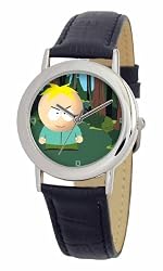 South Park Men's D1547SS001 Torino Collection Butters Black Leather Watch