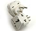 Tmvel High Quality AC Power Grounded Swiss Prong Universal 2 in 1 Travel Plug Adapter Type J for Switzerland & more - High Quality - CE Certified - RoHS Compliant - 1PC