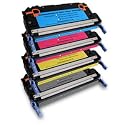 HP Q6470A, Q6471A, Q6472A, Q6473A Compatible Remanufactured Combo Pack for Color LaserJet 3600 Series Printers - 1 Black, 1 Cyan, 1 Magenta, 1 Yellow Toner Cartridges