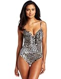 Kenneth Cole Women's Safari Skin 1 Piece Swimsuit, Black, Large Kenneth Cole Women's Safari Skin 1 Piece Swimsuit, Black, Large