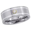 Titanium 0.03 ct. Diamond Men's Ring