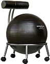 Isokinetics Fitness Ball Chair - with Black 52cm Ball and a Pump