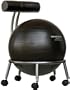 Isokinetics Fitness Ball Chair - with Black 52cm Ball and a Pump