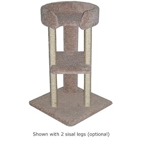 34 Inch Corner Tower : Color DARK BLUE : Leg Covering CARPET : Size 34 INCH