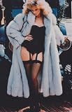 FLAMINGO ROAD MORGAN FAIRCHILD IN FUR COAT 4X6 PHOTO