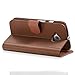 Motorola Moto E (2nd Gen, 2015) Wallet Case - VENA [vSuit] Draw Bench PU Leather Wallet Flip Cover with Stand and Card Slots for Motorola Moto E (2nd Gen, 2015) (Brown)