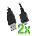 GTMax 2x 6FT USB 2.0 A to Micro-USB cable for HTC EVO 3D, Evo 4G , Inspire 4G , ThunderBolt (Incredible HD 6400); Samsung GALAXY S2 / SII I9100 ; Motorola Droid X2 and HP TouchPad Tablet that has a micro usb connection port